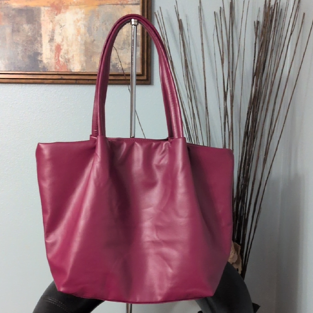 Neiman Marcus Maroon Tote